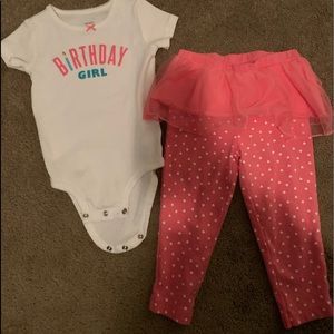 24 months onesie and pants with tutu